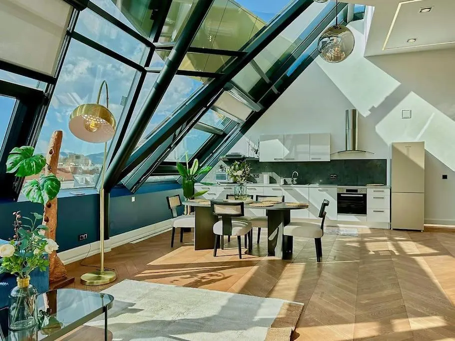 Next To Augarten Penthouse Rooftop Terrace Apartment Vienna Austria
