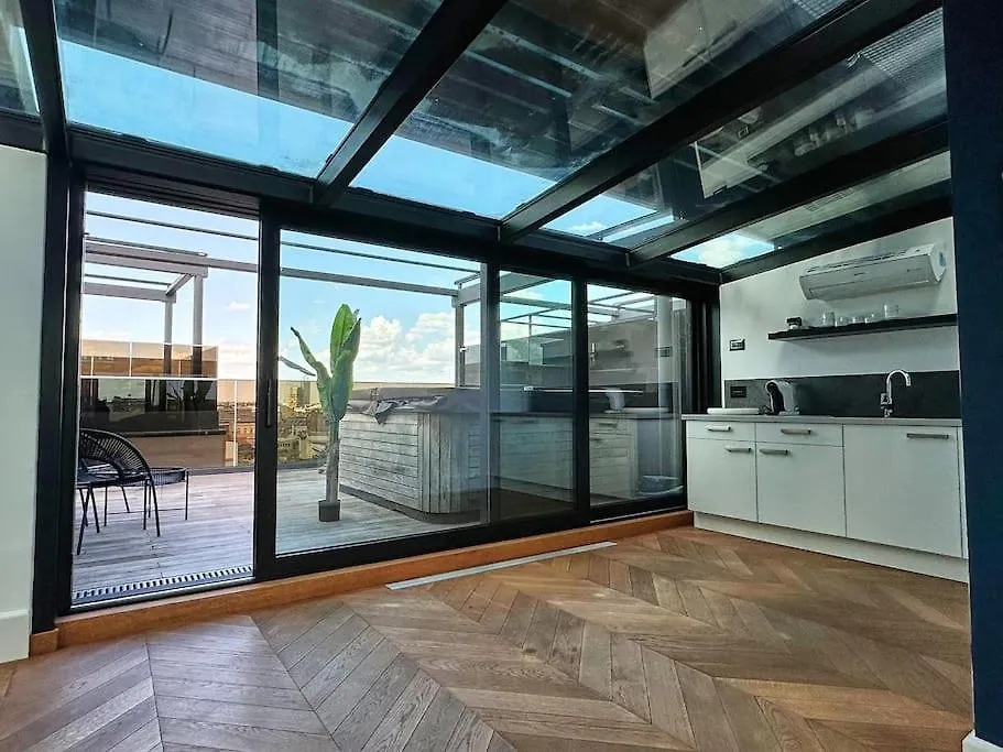 Next To Augarten Penthouse Rooftop Terrace Apartment Vienna Austria